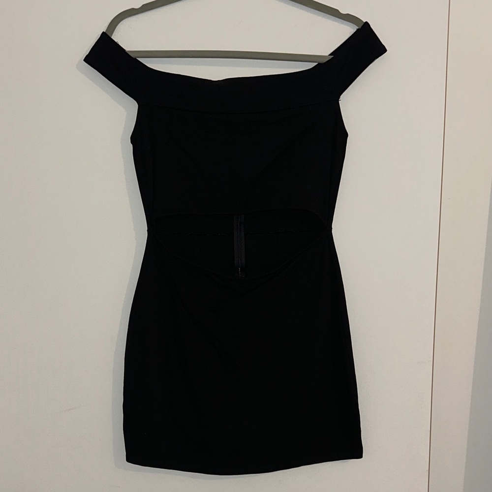Silence + Noise Black Strapless Dress